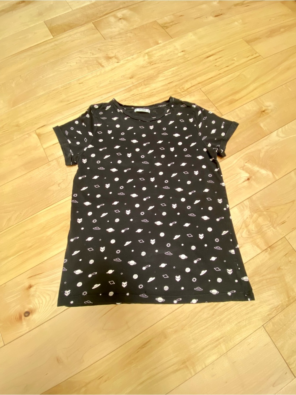 2000s y2k vintage pull & bear alien ufo space tee women’s eur L